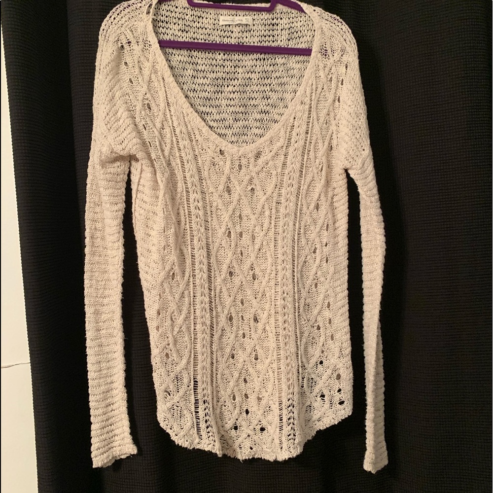 Tan Knit abercrombie & fitch Sweater